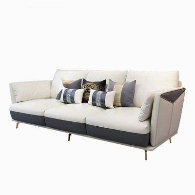 Modern luxury leather sofa combination