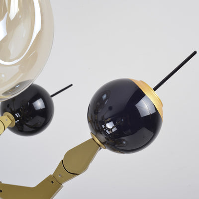 Brass Creative Firework Ball Chandelier