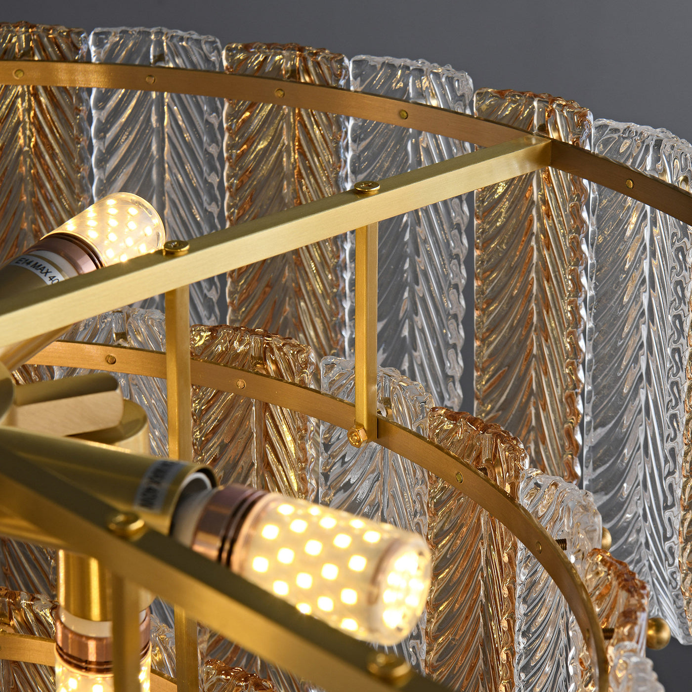 Fireworks bloom round chandelier