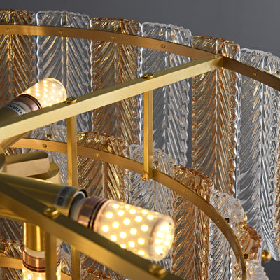 Fireworks bloom round chandelier