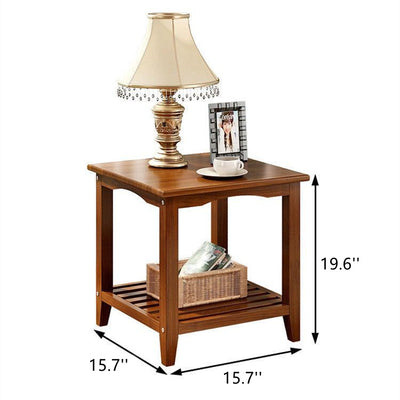 Solid wood small side table