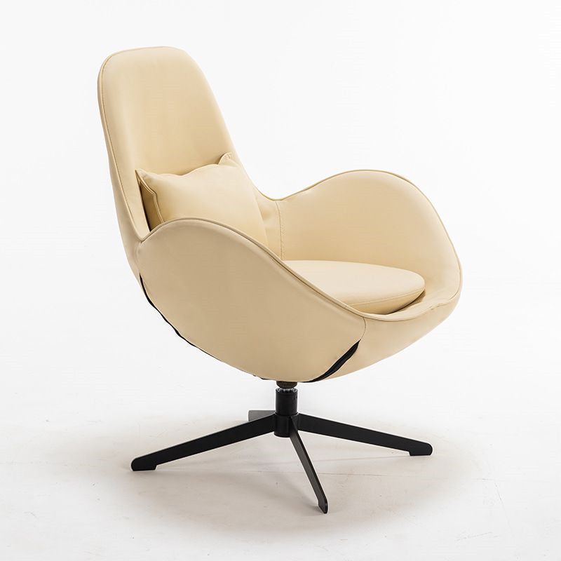 Single chair eggshell lounge chair