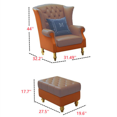 Lounge chair leather sofa