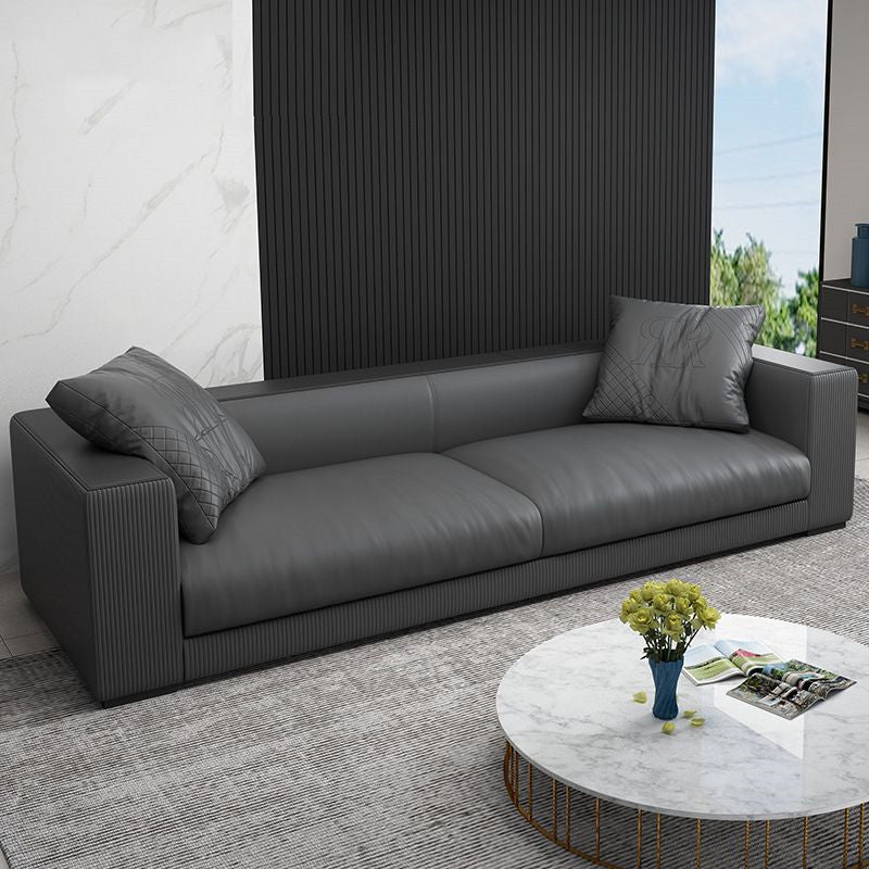 Modern leather sofa