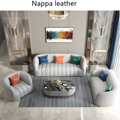 Modern light luxury sofa combination