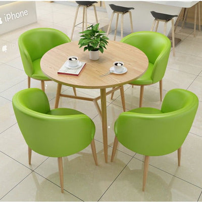Multi-color solid wood dining combination