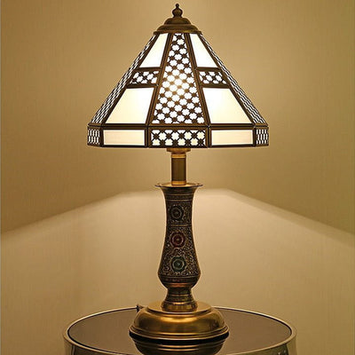 High-end style glass all-copper lamp