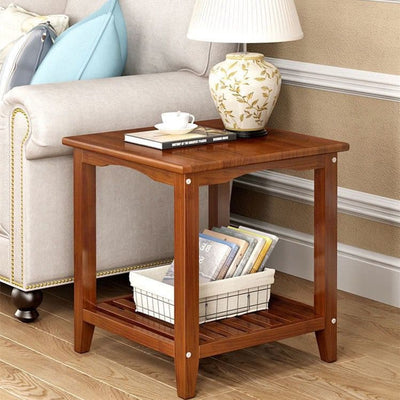 Solid wood small side table