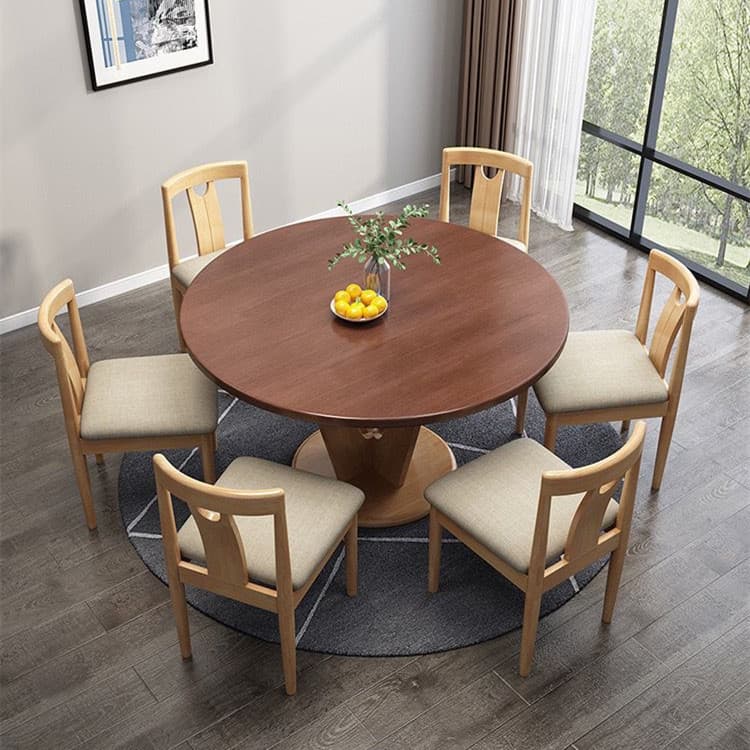 Solid wood dining table