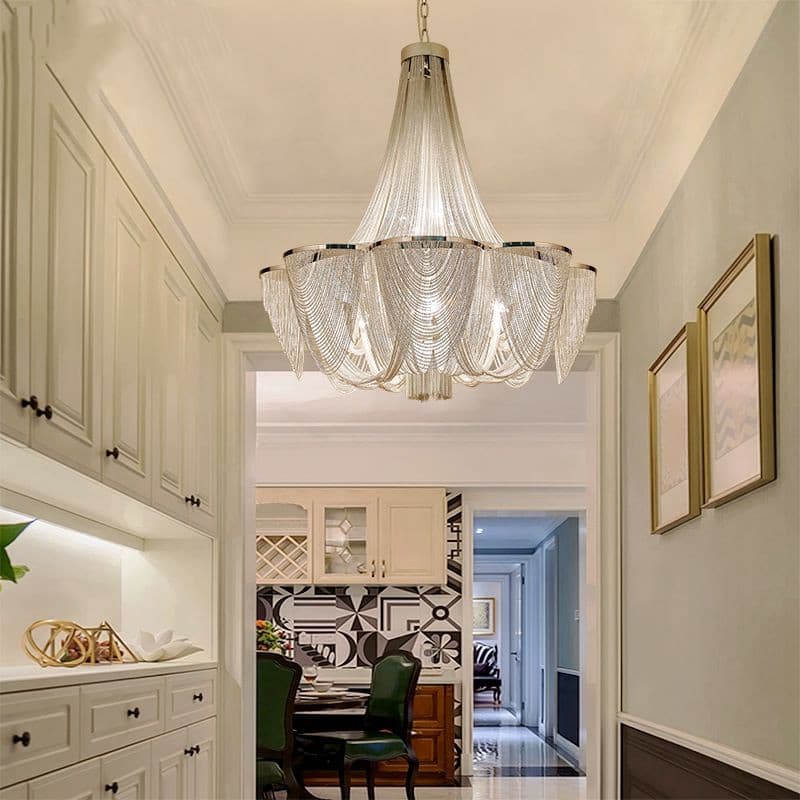 Aluminum Chain Chandelier