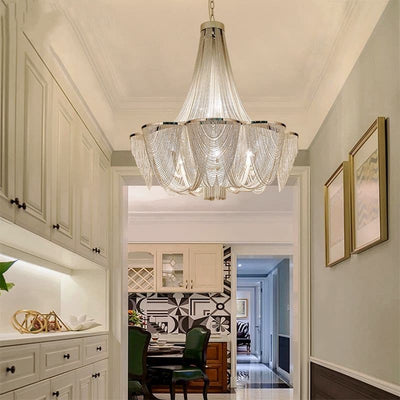 Aluminum Chain Chandelier