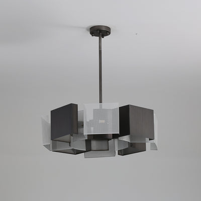 Classic Black ink round chandelier