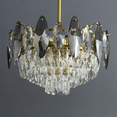 Industrial Conical style crystal chandelier