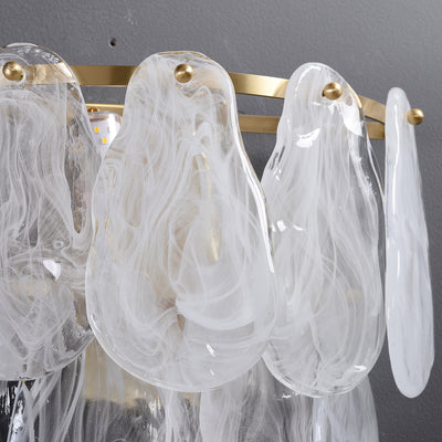 White Amber Wall Sconce