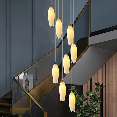 White Bud Modern Chandelier