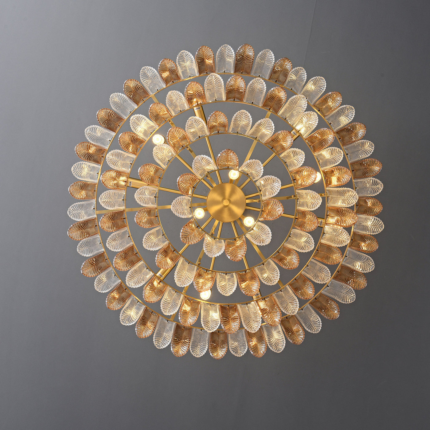 Fireworks bloom round chandelier