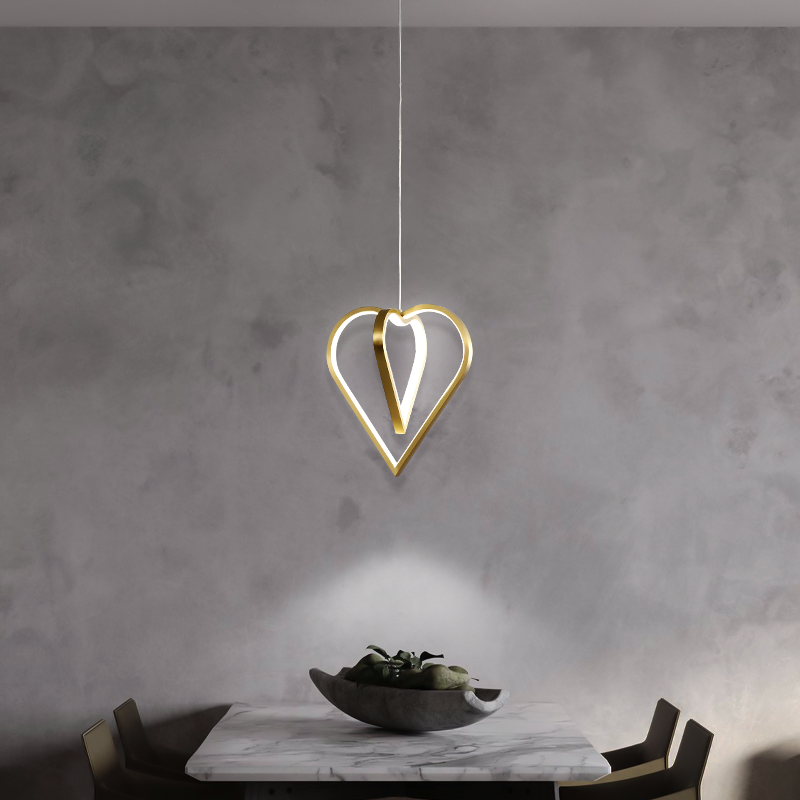 Creative heart chandelier