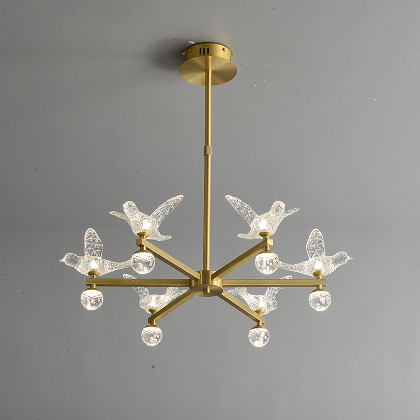 Multi birds chandelier
