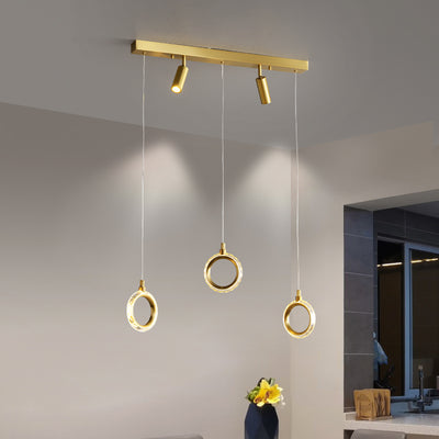 Creative rectangle ring chandelier