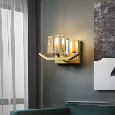 Ice Cubes Crystal Wall Sconce