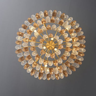 Fireworks bloom round chandelier