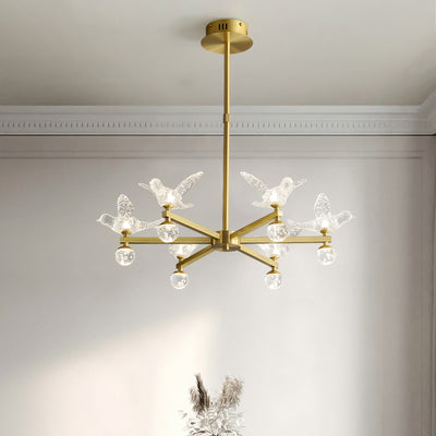Multi birds chandelier