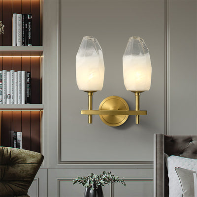 Lily glass 2-Lights Wall Sconce