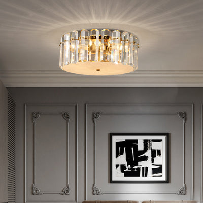 Contemporary Round Crystal Chandelier