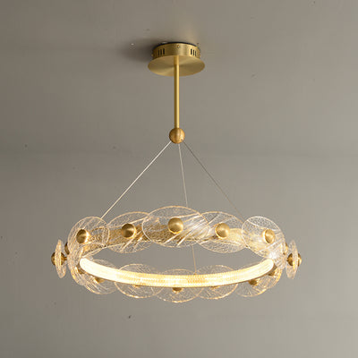 Creative petal ring chandelier
