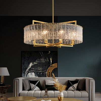 Blown Glass Round Chandelier