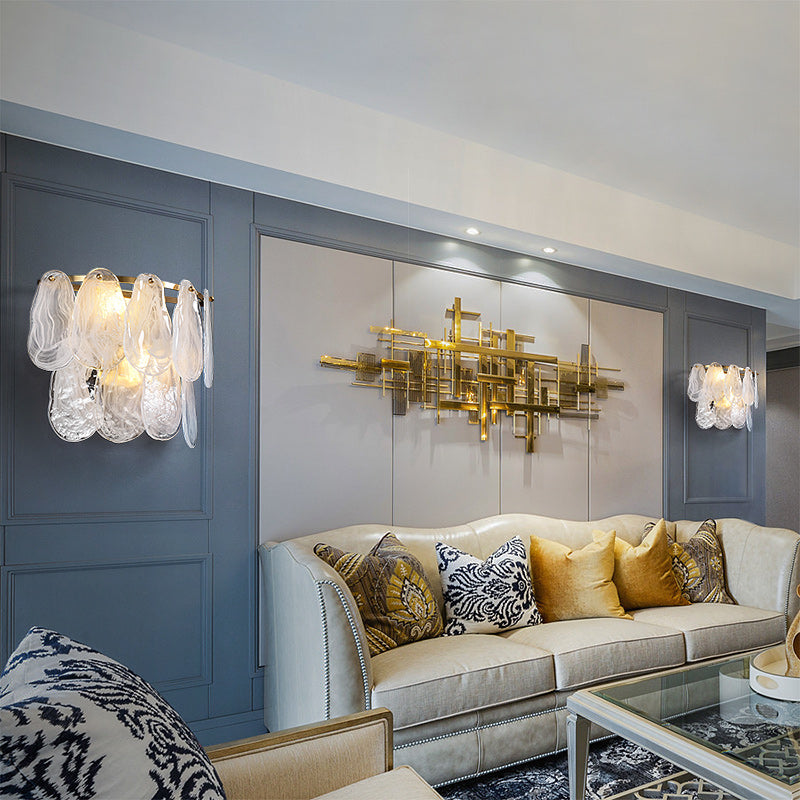 White Amber Wall Sconce