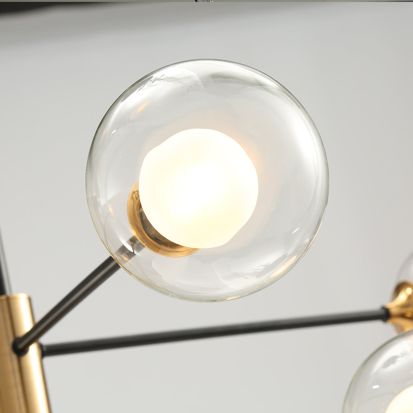 Black and gold modern chandelier