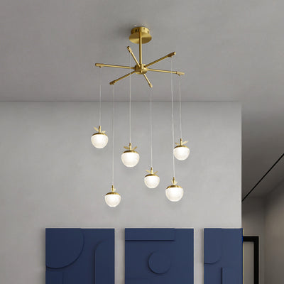 Modern creative apple chandelier