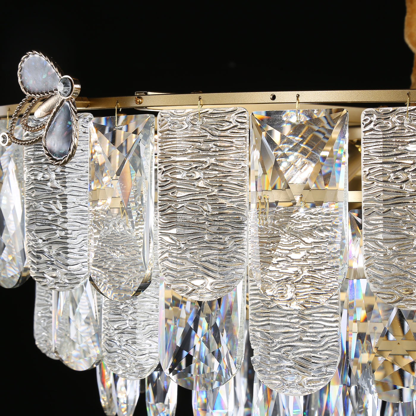 Modern Chandelier Round Clear K9 Crystal Chandelier