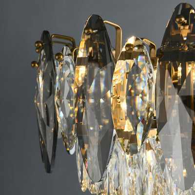 Industrial Conical style crystal chandelier