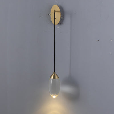 Water droplets wall sconce
