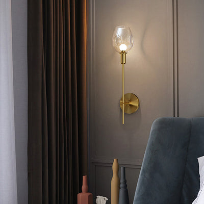 Modern transparent wall sconce