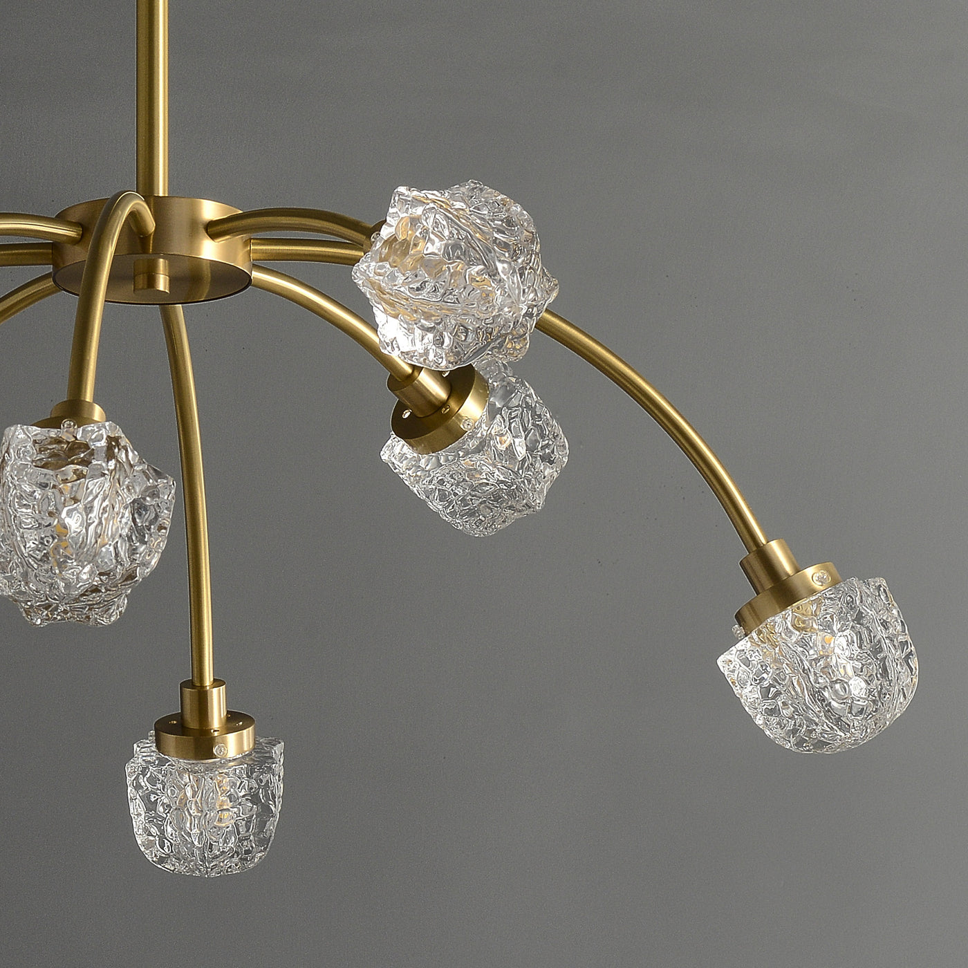 8 Lights Full Copper Crystal Chandelier
