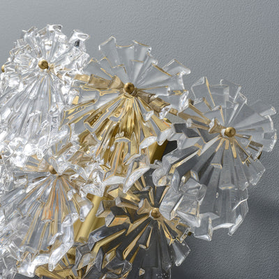 Snow glass Wall Sconce