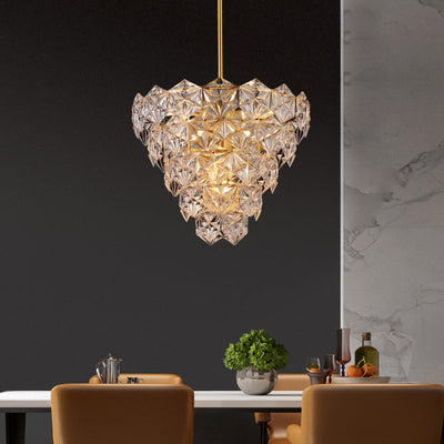 Diamond Mordern style Round crystal glass chandelier D20"
