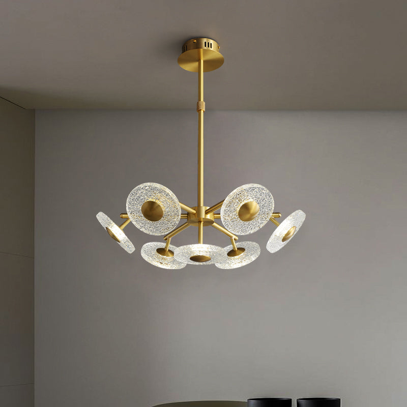 Creative disc chandelier