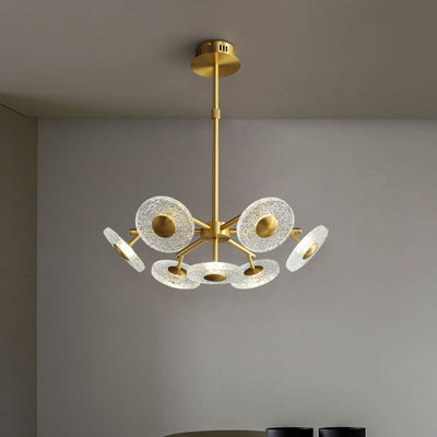 Creative disc chandelier