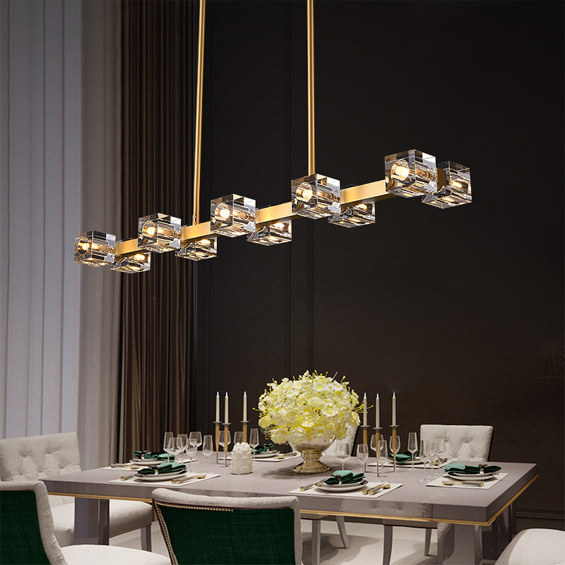 Symmetry Cube Crystal Chandelier