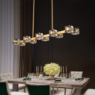 Symmetry Cube Crystal Chandelier