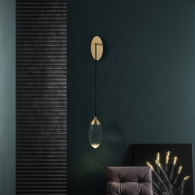 Water droplets wall sconce
