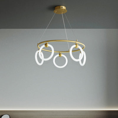 Multi ring chandelier