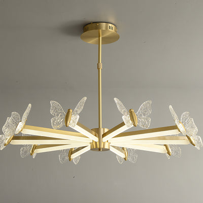 Multi butterfly chandelier