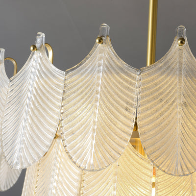 Postmodern luxury White Leaf Chandelier