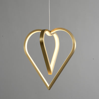 Creative heart chandelier