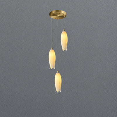 White Bud Modern Chandelier